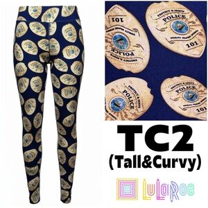 NEW TC2 LulaRoe Buttery Soft Leggings Tall& CurvyStretchy XXL-XXXL, 18+ Police